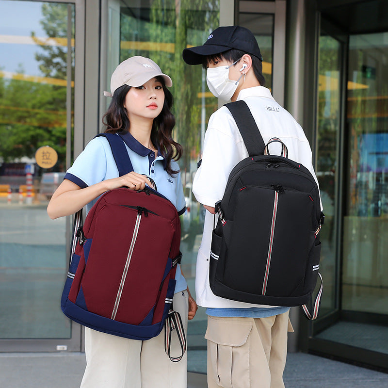 Stylish Contrast-color Lightweight Large-capacity Travel Bag