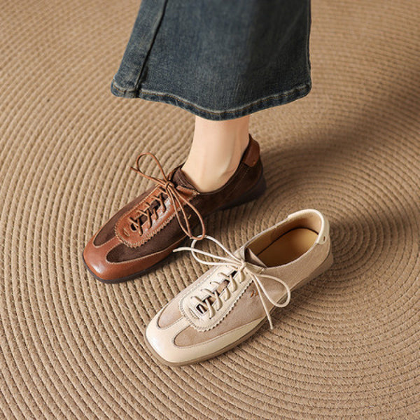 Womens Lace-up Non-slip Casual Sneakers