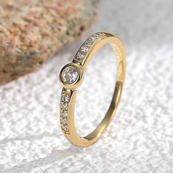Fashionable And Versatile Micro-paved Zircon Ring