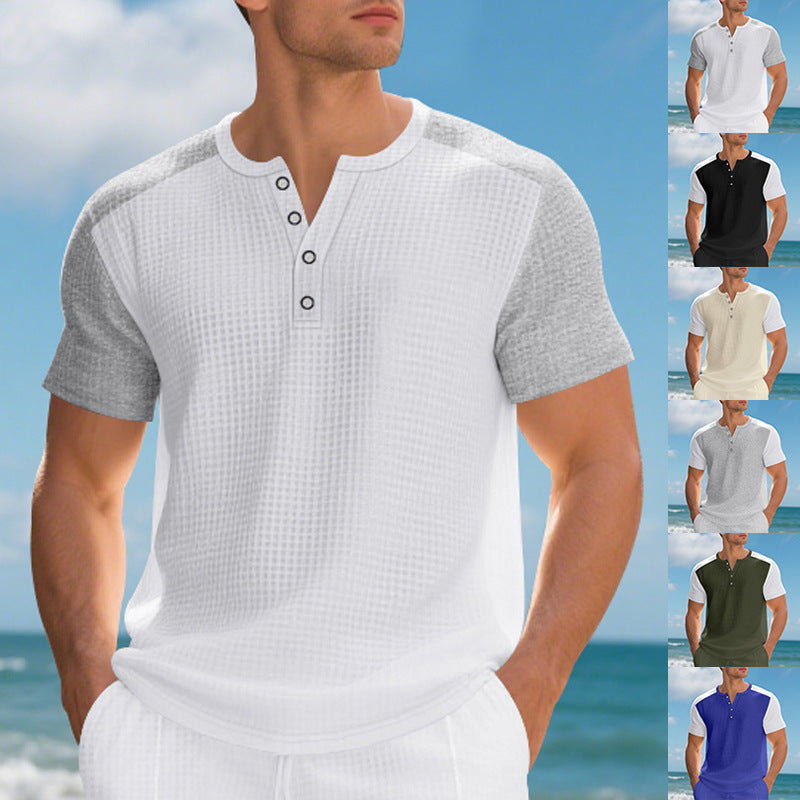 Loose-fit Mens Casual Short-sleeve T-shirt
