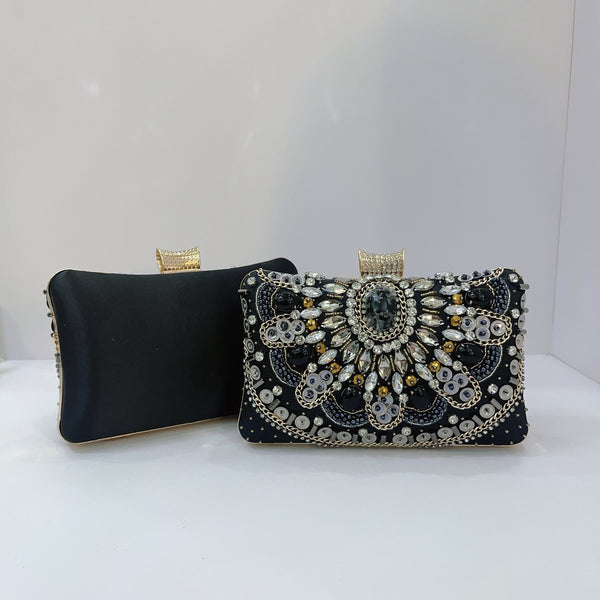 Heavy Industry Pearl-Embroidered Evening Clutch For Women Wedding Bag