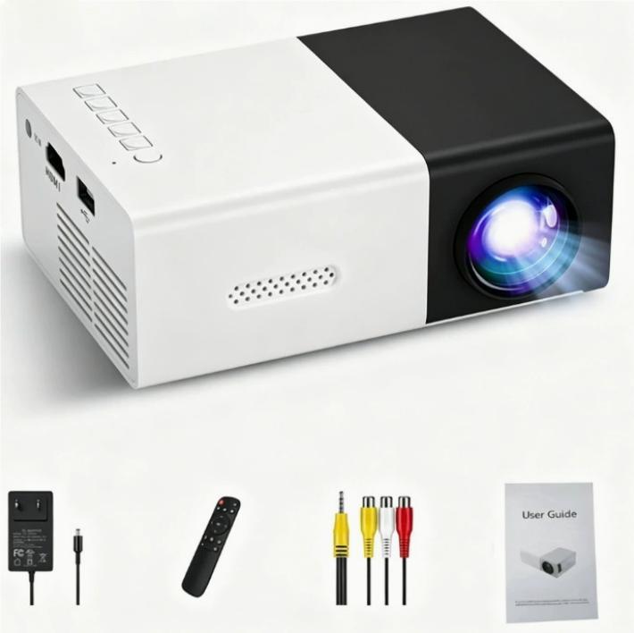 Home Office T300 Projector HD 1080P Miniature Mini Projector