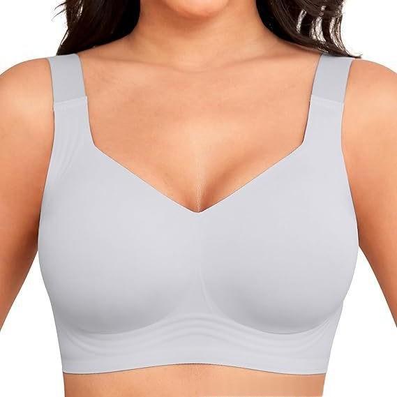 Plus-size Jelly-gel Thin, Seamless, Wireless Womens Bra