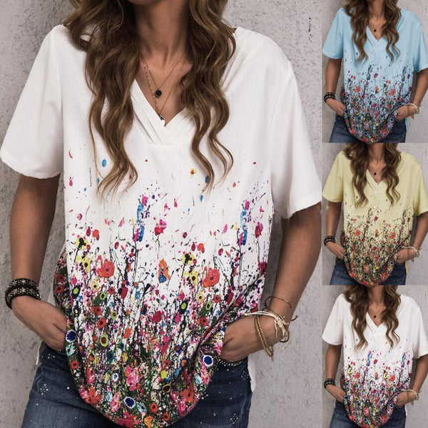 Printed Loose-Fit Top T-Shirt For Women