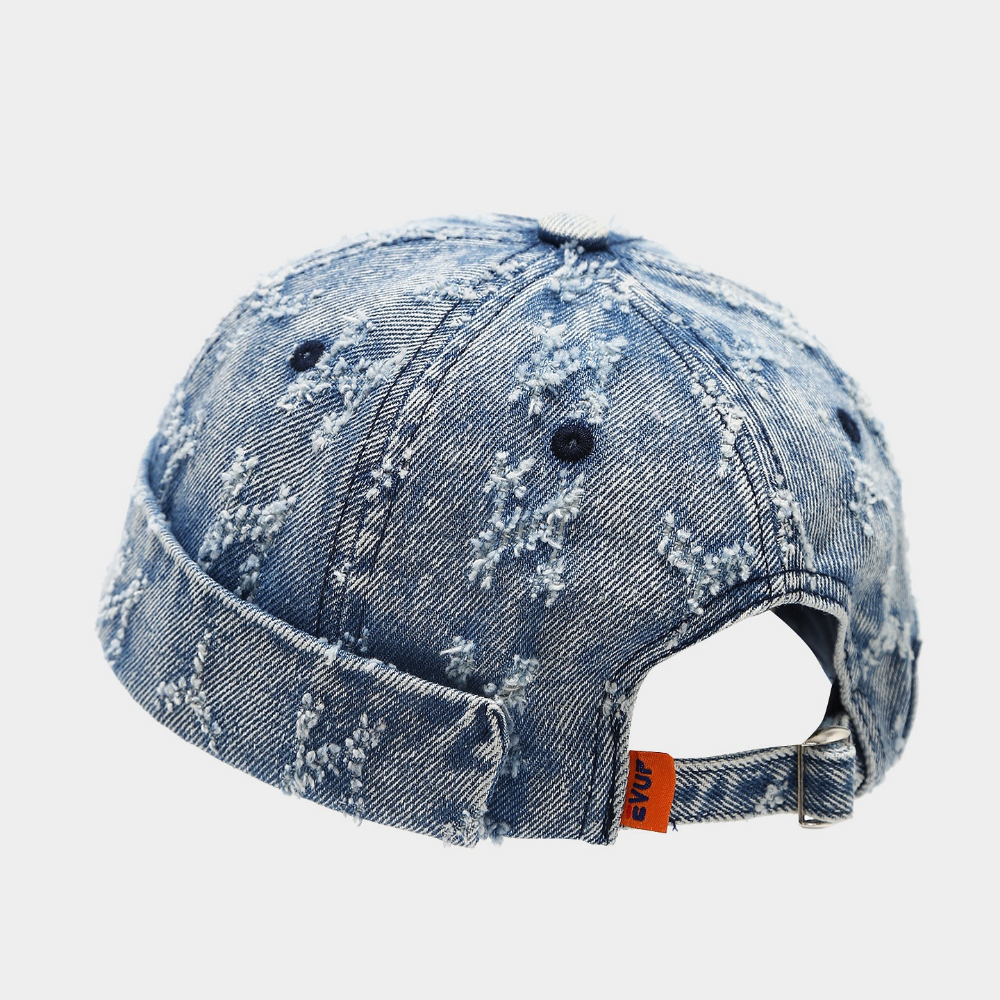 Summer Men's And Women's Fringed Dark-patterned Lettered Soft-brim Adjustable Trendy Fashion Style Country-style Hat For Outdoor Daily Use