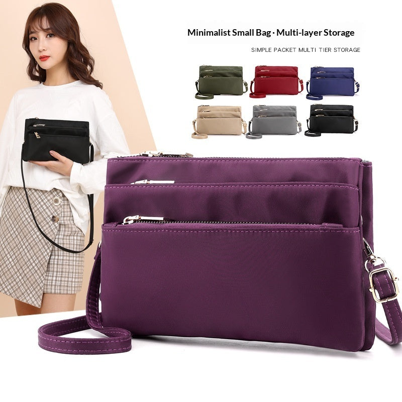 Multi-compartment Zippered Phone And Coin Purse