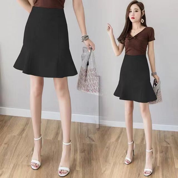 Solid-color Modesty-safe Fishtail Dress For Women