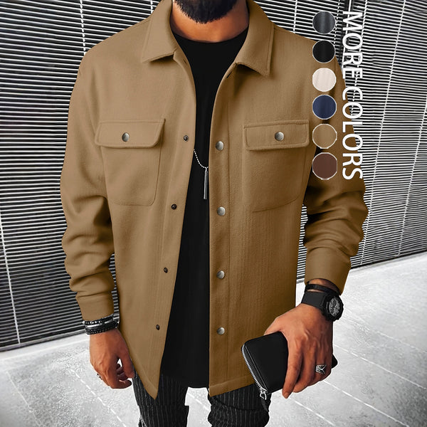 Men's Lapel Loose-fitting Coat Corduroy Jacket